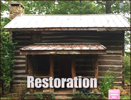 Historic Log Cabin Restoration  Greensboro, North Carolina